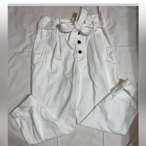 White Paperbag jeans